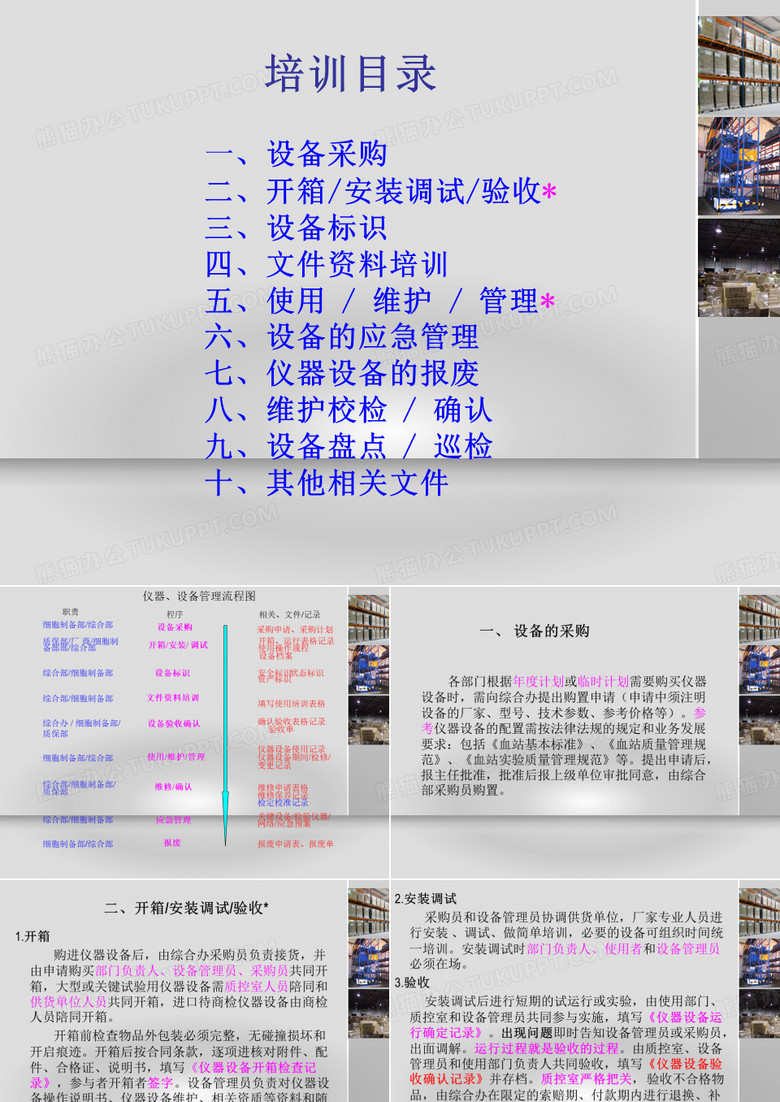 仪器设备管理培训