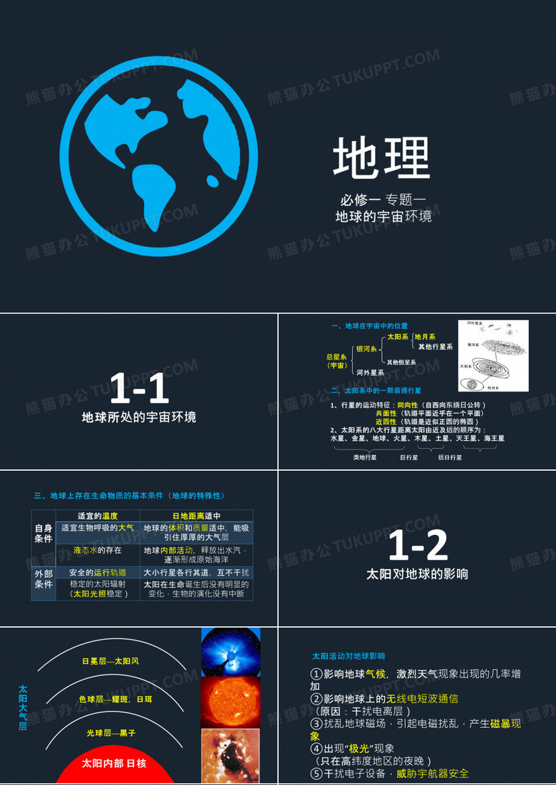 高一地理必修一专题一