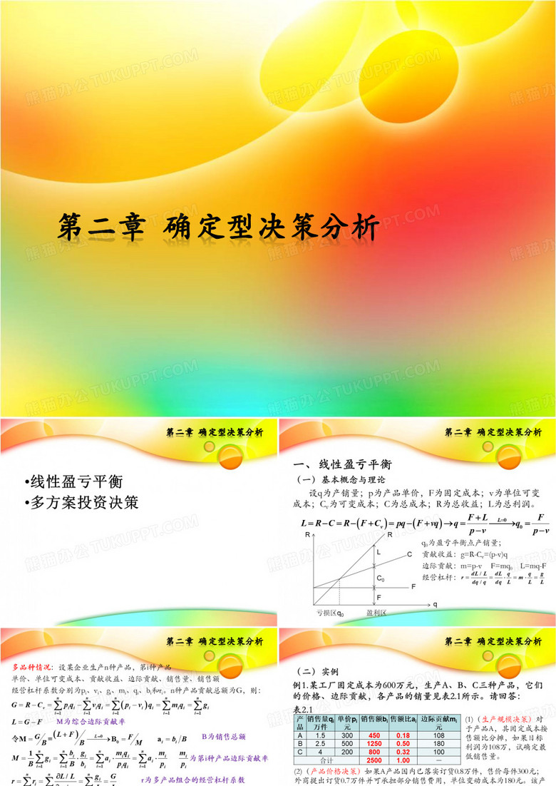 确定型决策分析