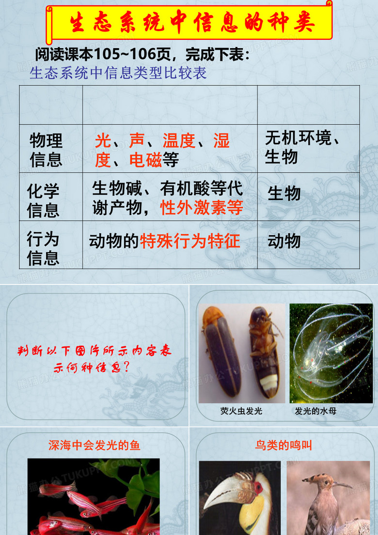 生态系统信息传递