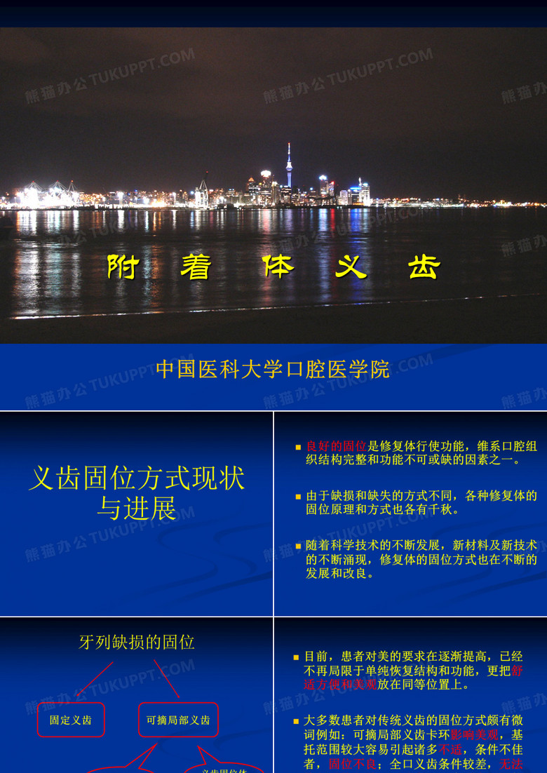 附着体义齿