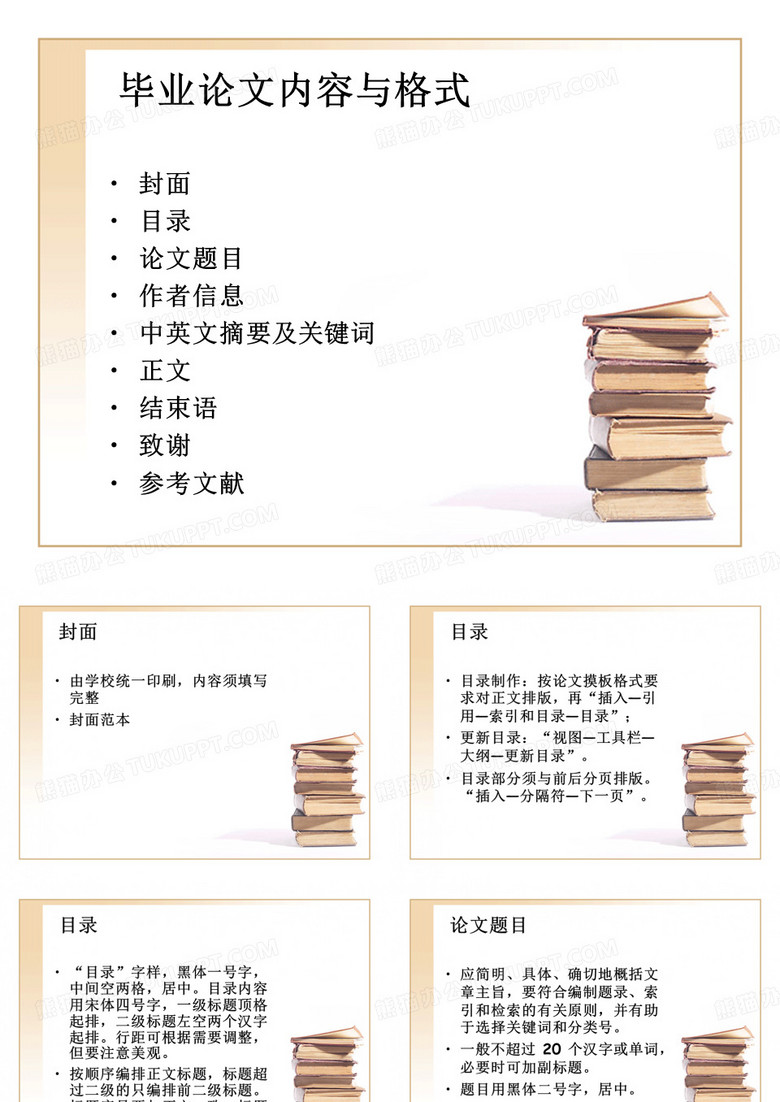 毕业论文内容与格式