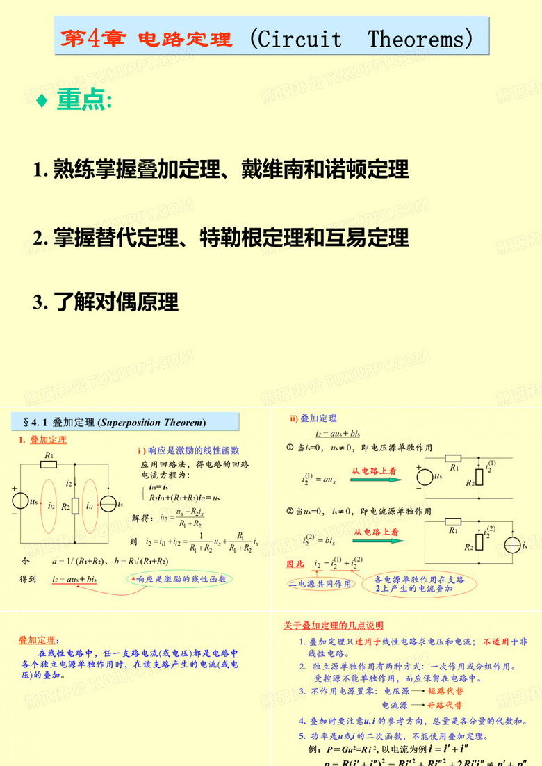 大学物理 电路定理
