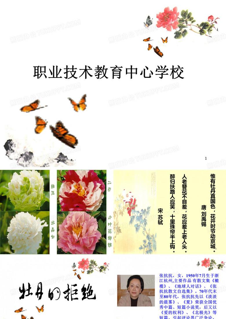牡丹的拒绝ppt课件