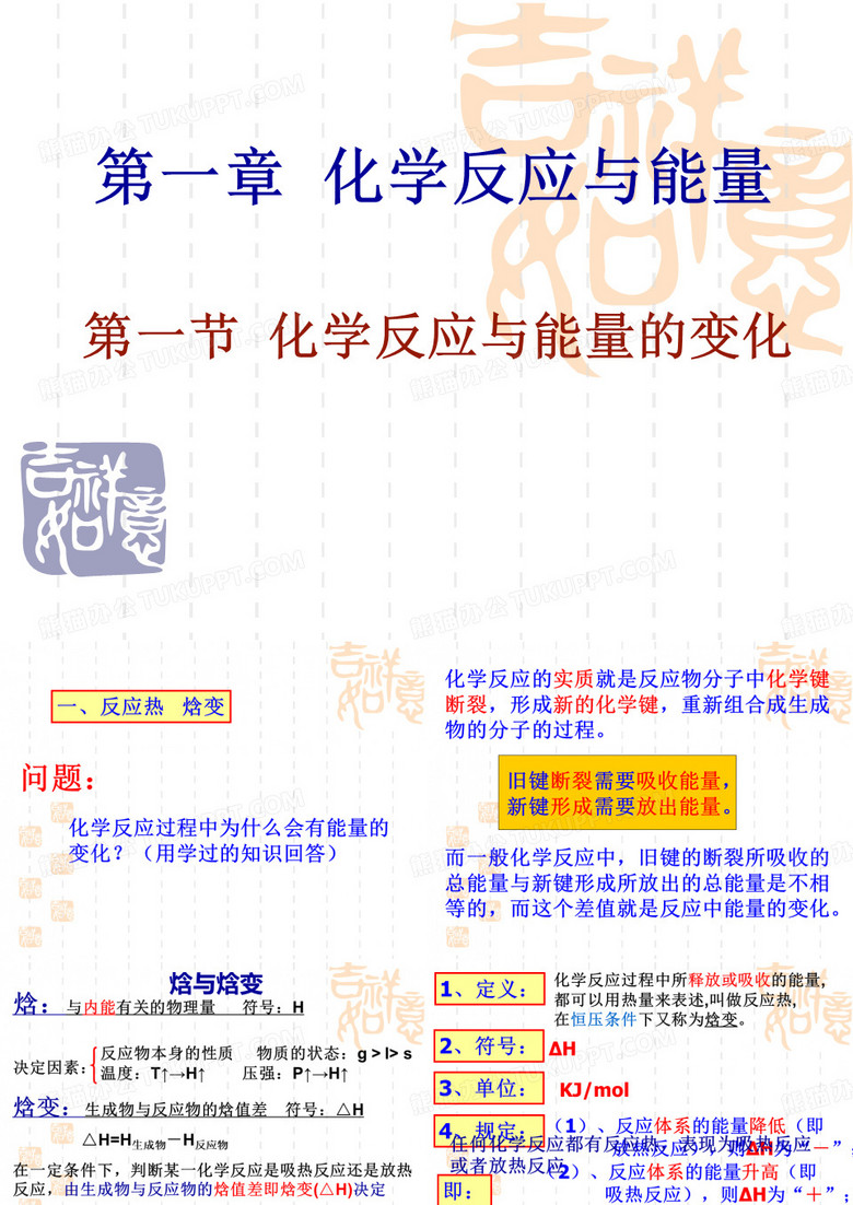 化学反应与能量的变化