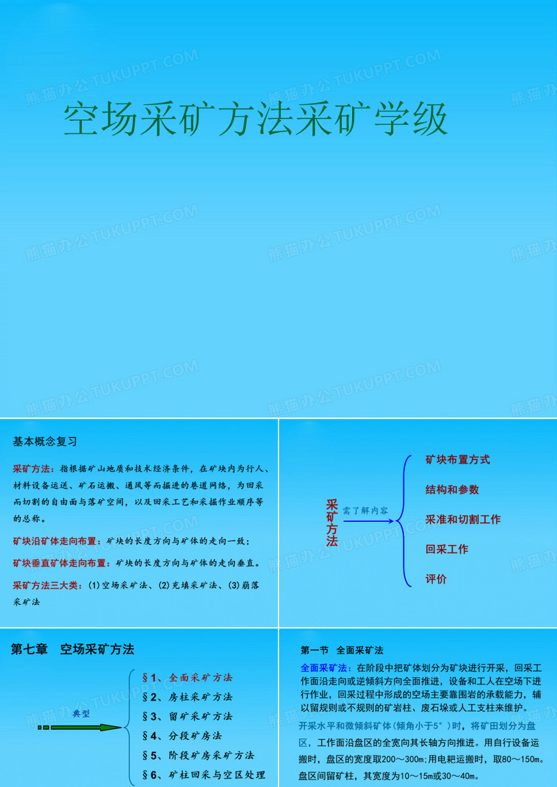 空场采矿方法采矿学级
