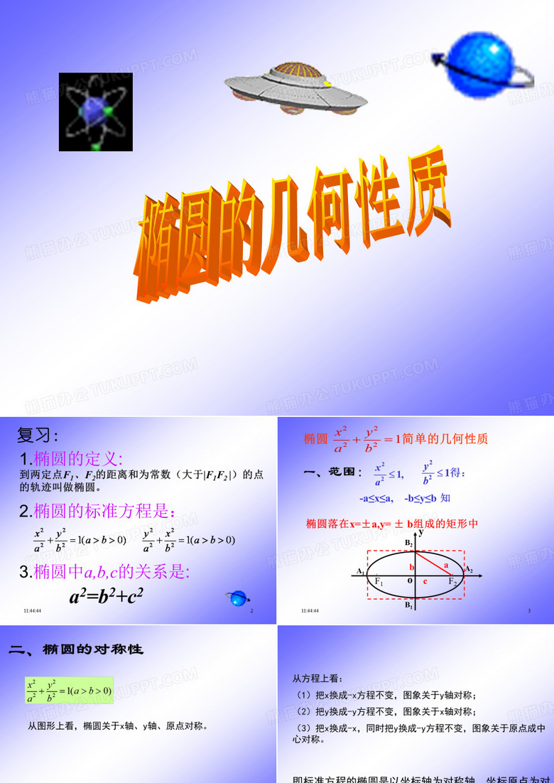 椭圆的简单几何性质
