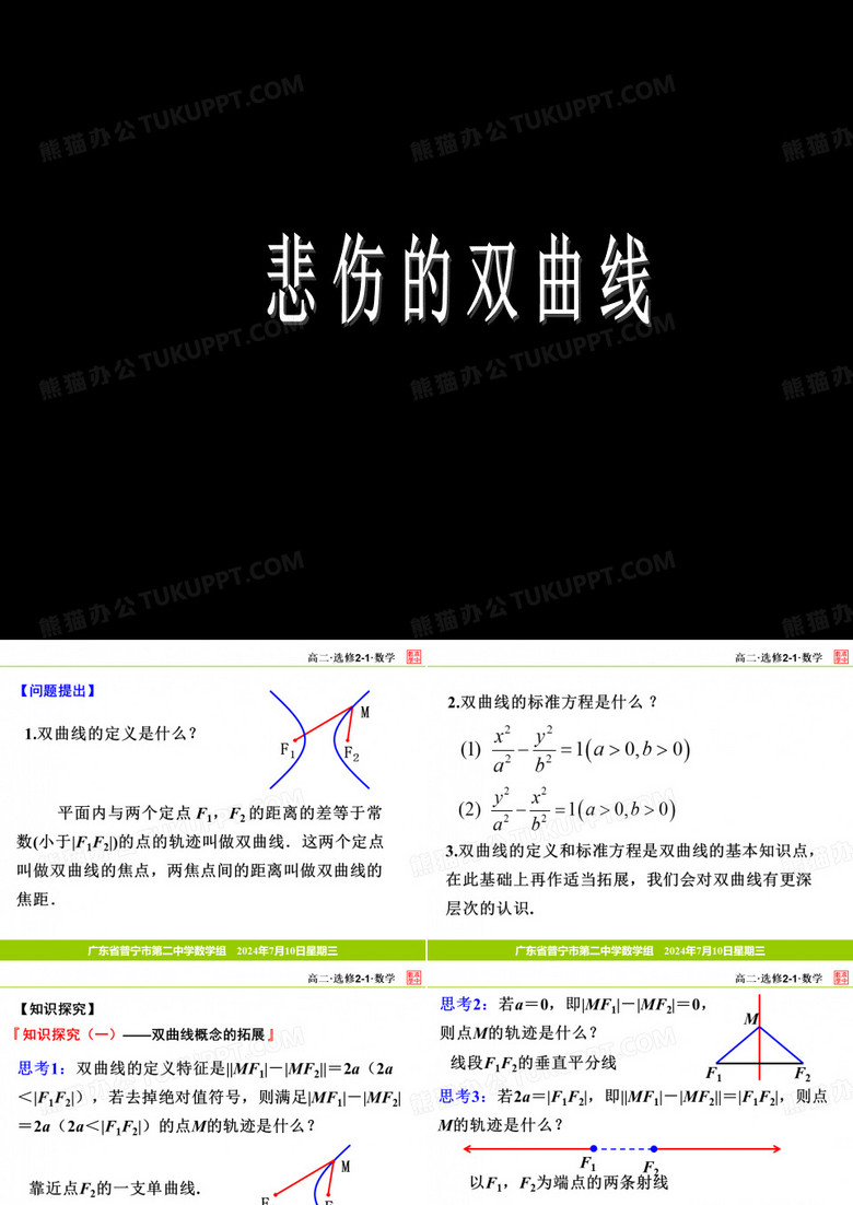 双曲线及其标准方程