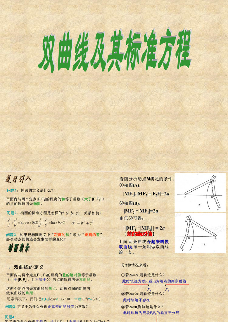 双曲线及其标准方程