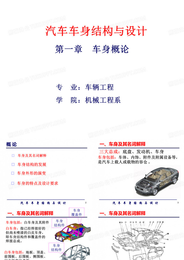 汽车车身结构与设计车身概论