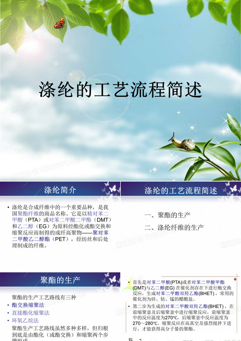 涤纶的工艺流程简述
