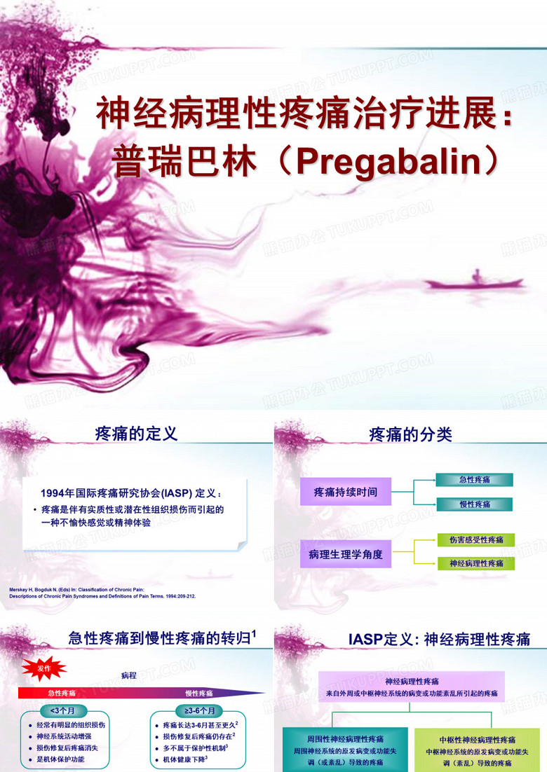 神经病理疼痛治疗进展普瑞巴林Pregabalin