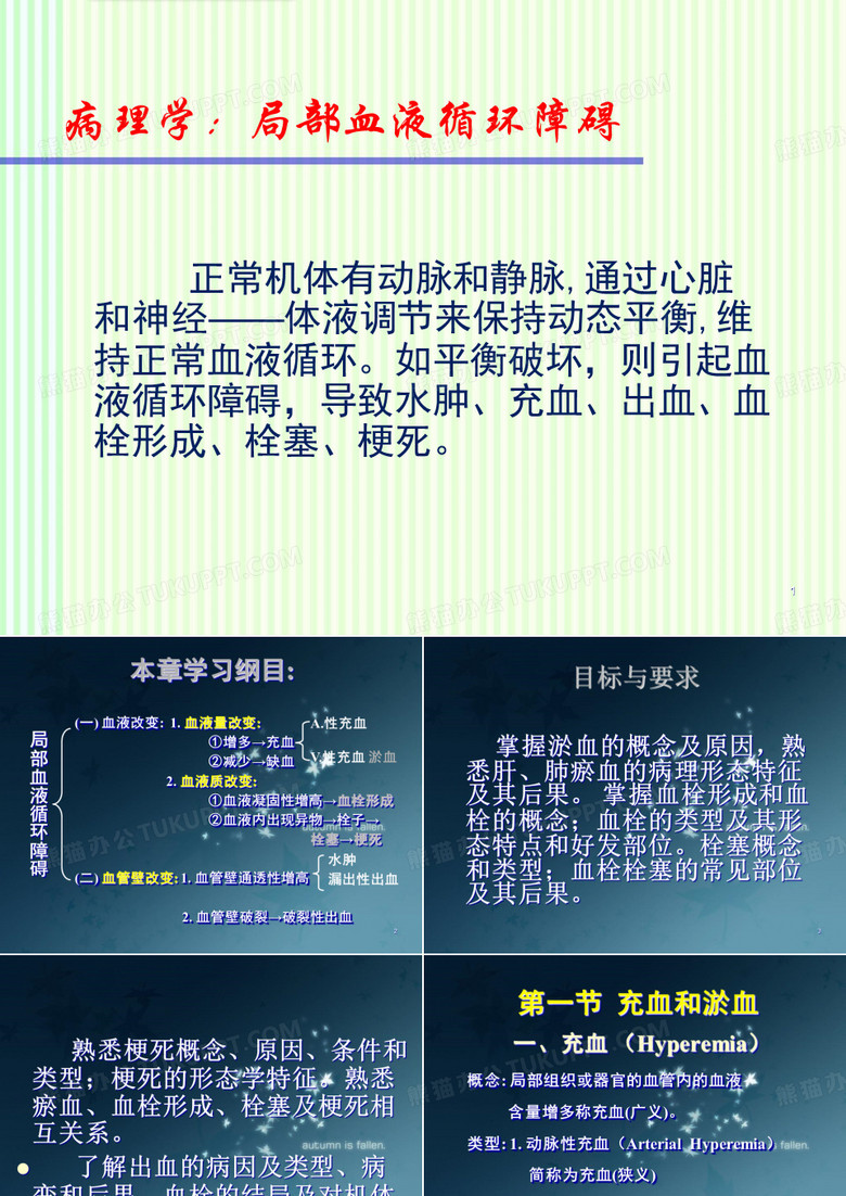 病理学：局部血液循环障碍