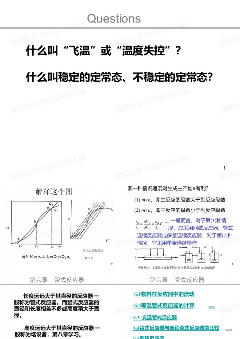 间歇釜式反应器连续釜式反应器管式反应器