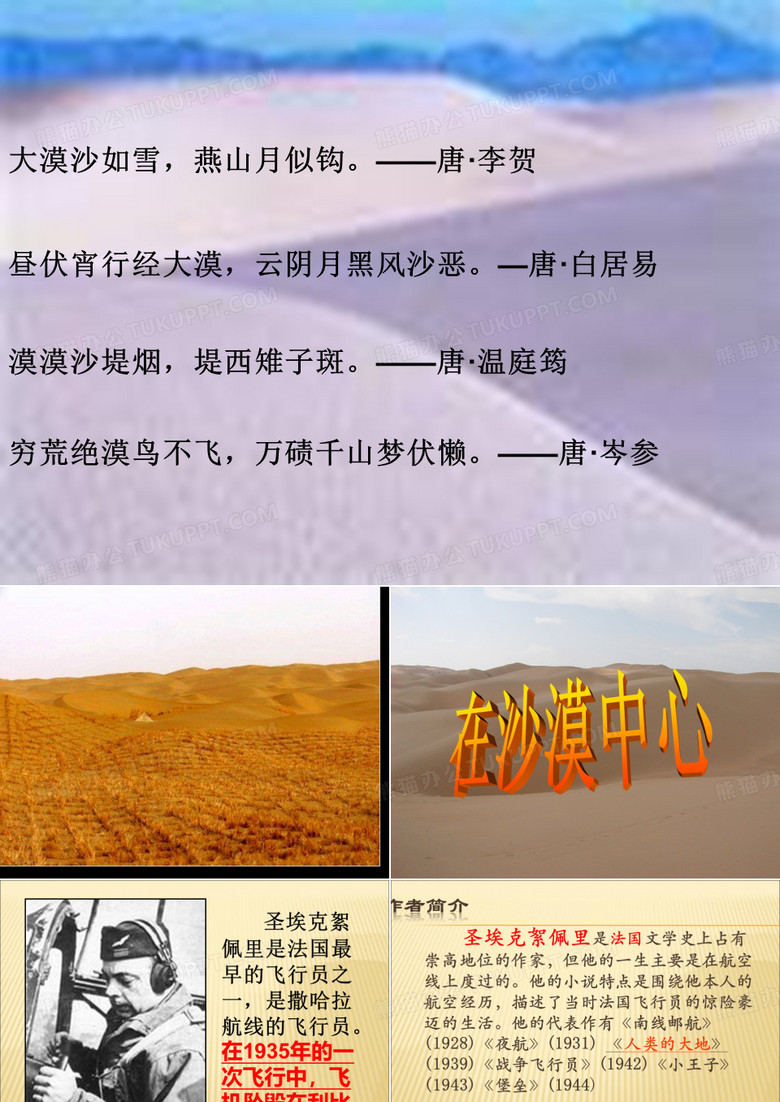 在沙漠中心课件