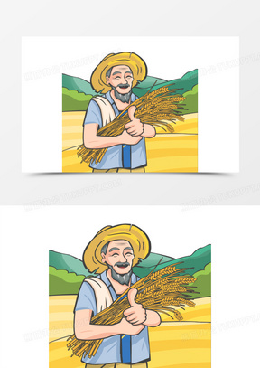 卡通丰收图片素材