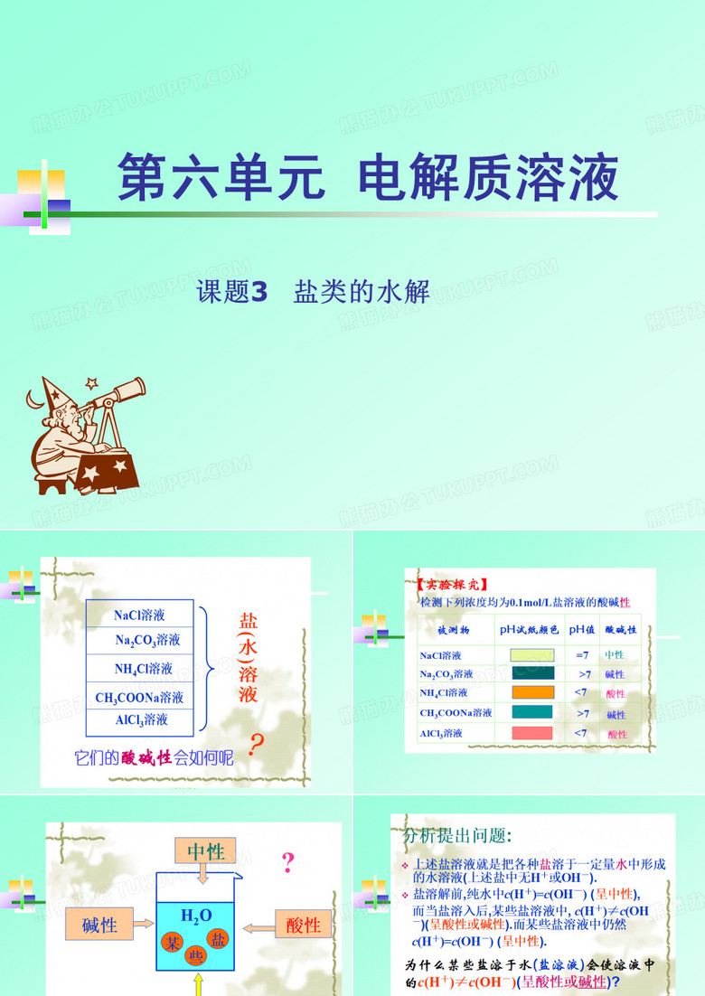 课题3 盐类的水解