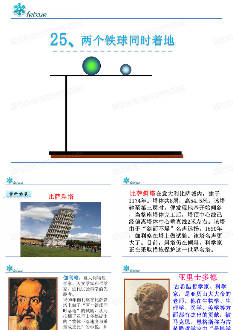两个铁球同时着地.ppt