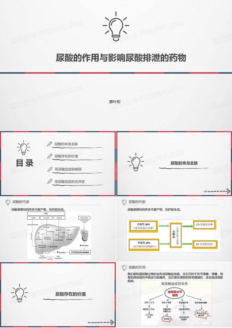 尿酸的作用与影响尿酸排泄的药物