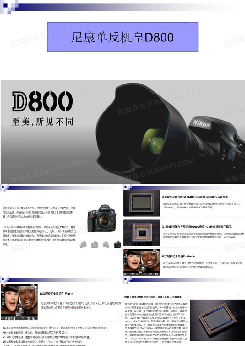 尼康D800培训课件
