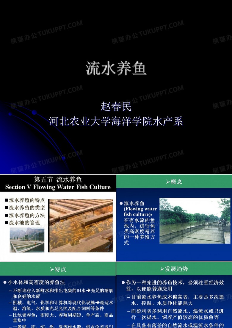 流水养鱼
