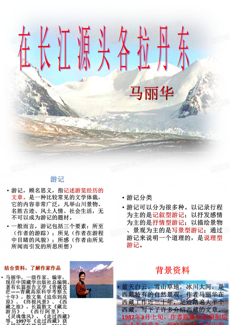 在长江源头格拉丹东