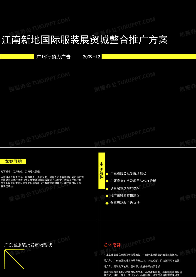 江南新地国际服装展贸城整合推广方案71P