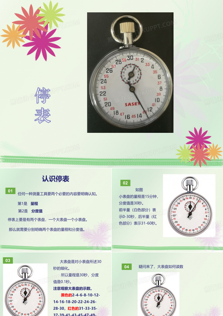 停表(秒表)的使用及读数