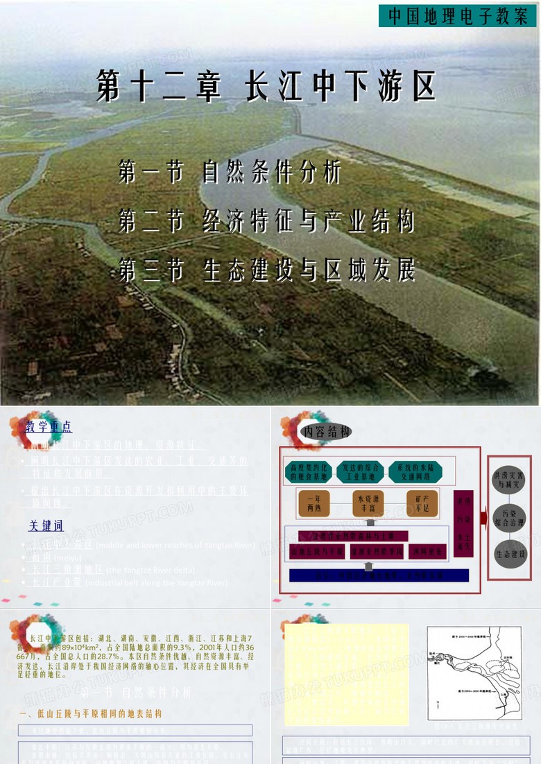 中国地理长江中下游区