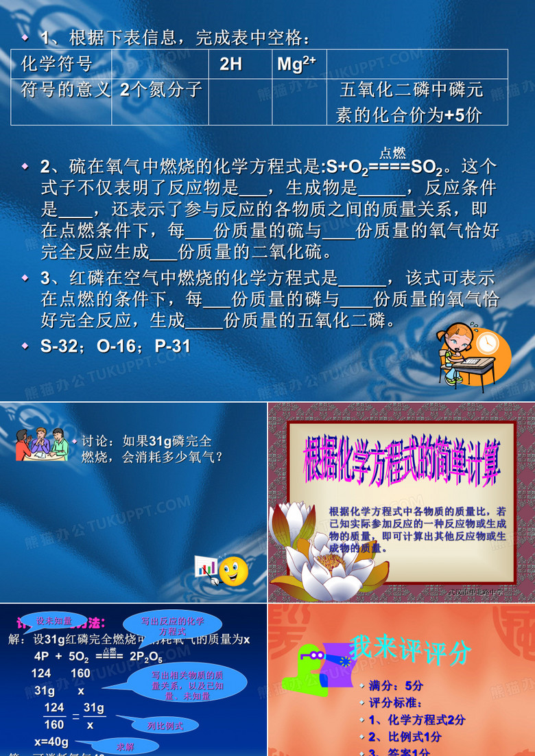 利用化学方程式的简单计算