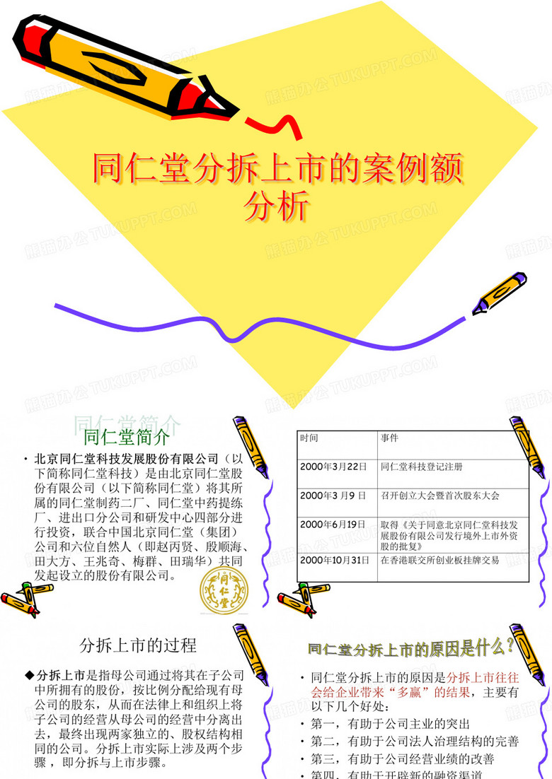 同仁堂分拆上市