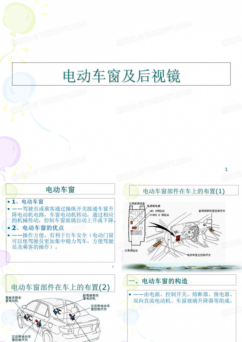 电动车窗及后视镜