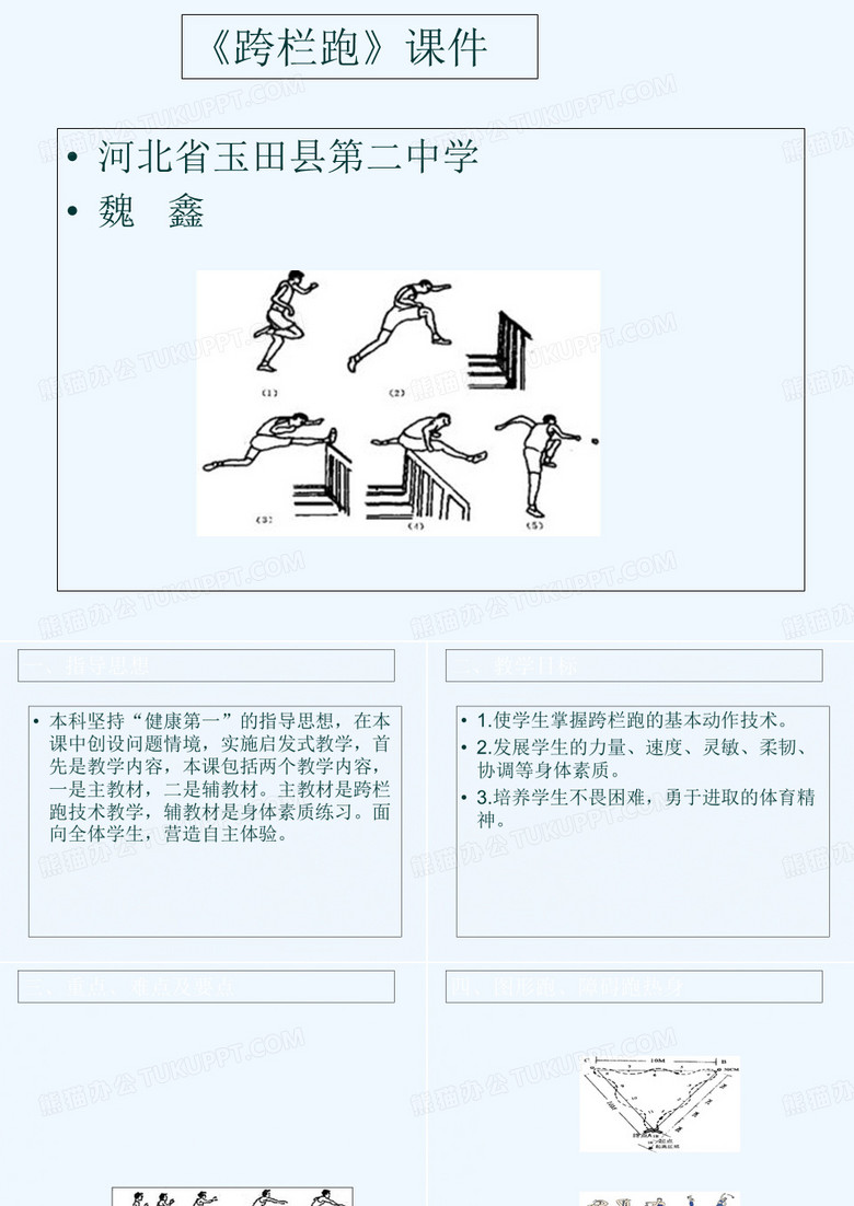 认识跨栏跑
