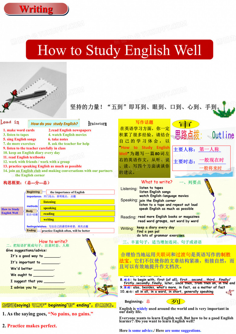 九年级英语写作课