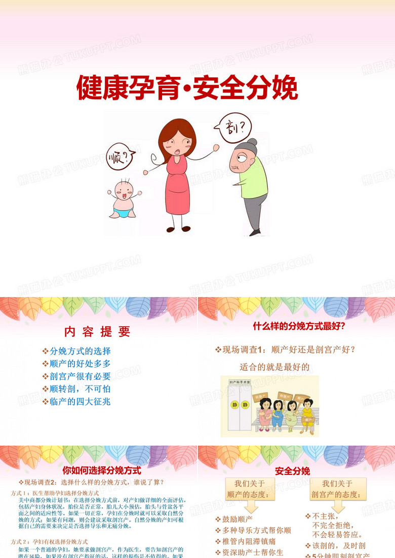 安全分娩·分娩方式的选择
