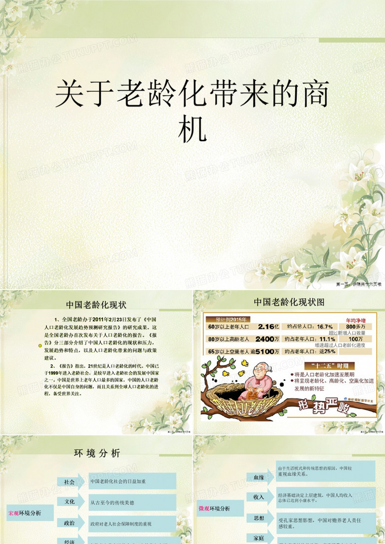 老龄化带来的商机