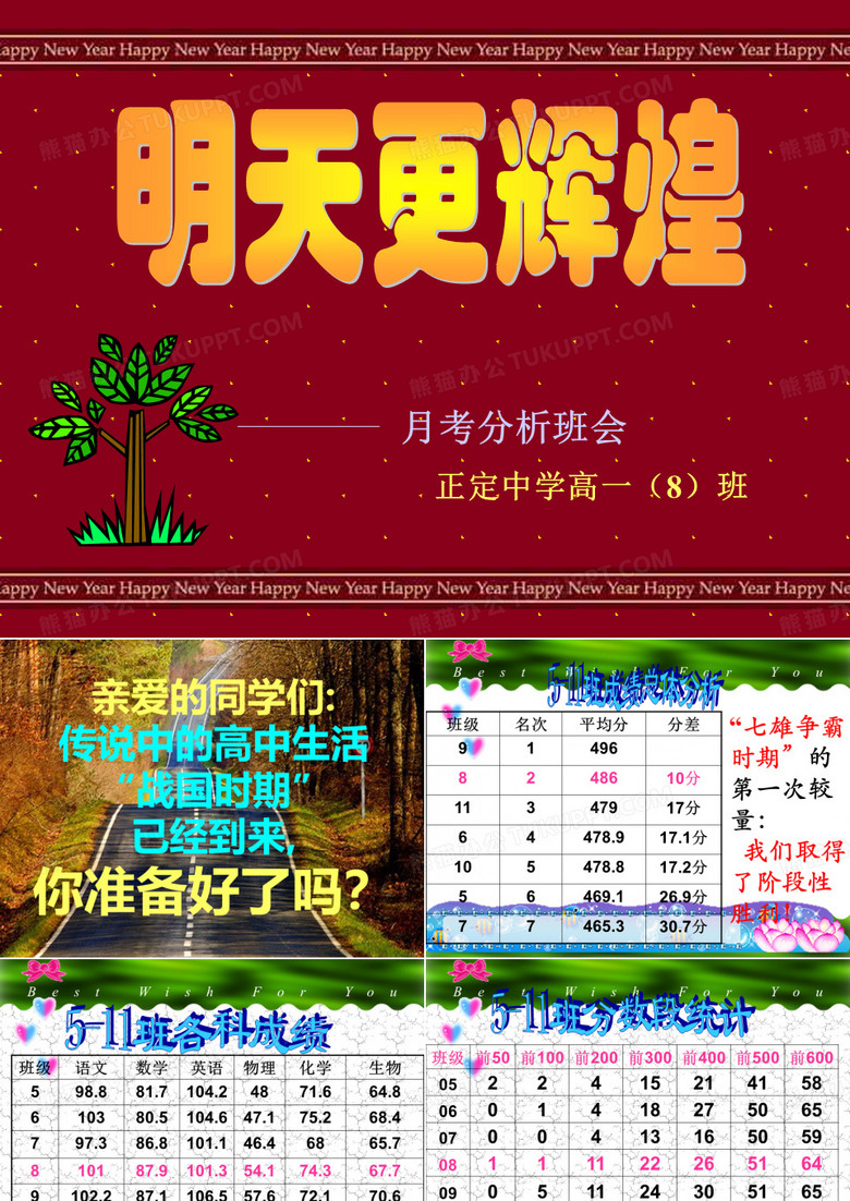 月考分析班会
