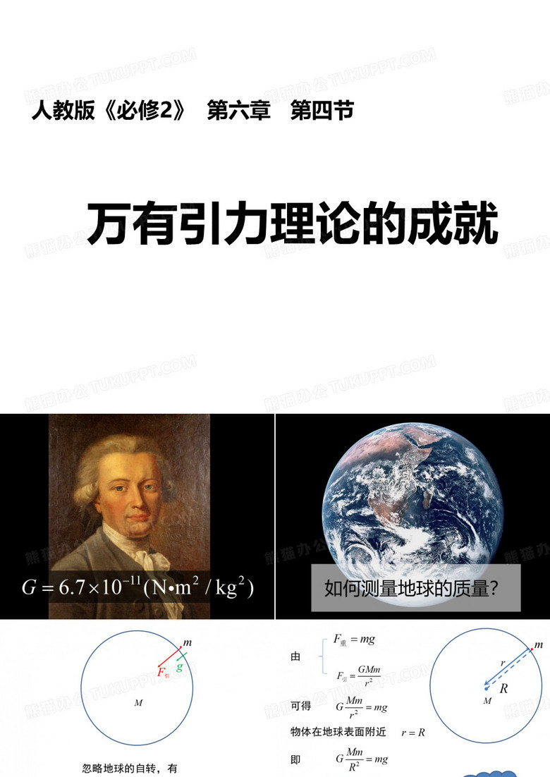 万有引力理论的成就