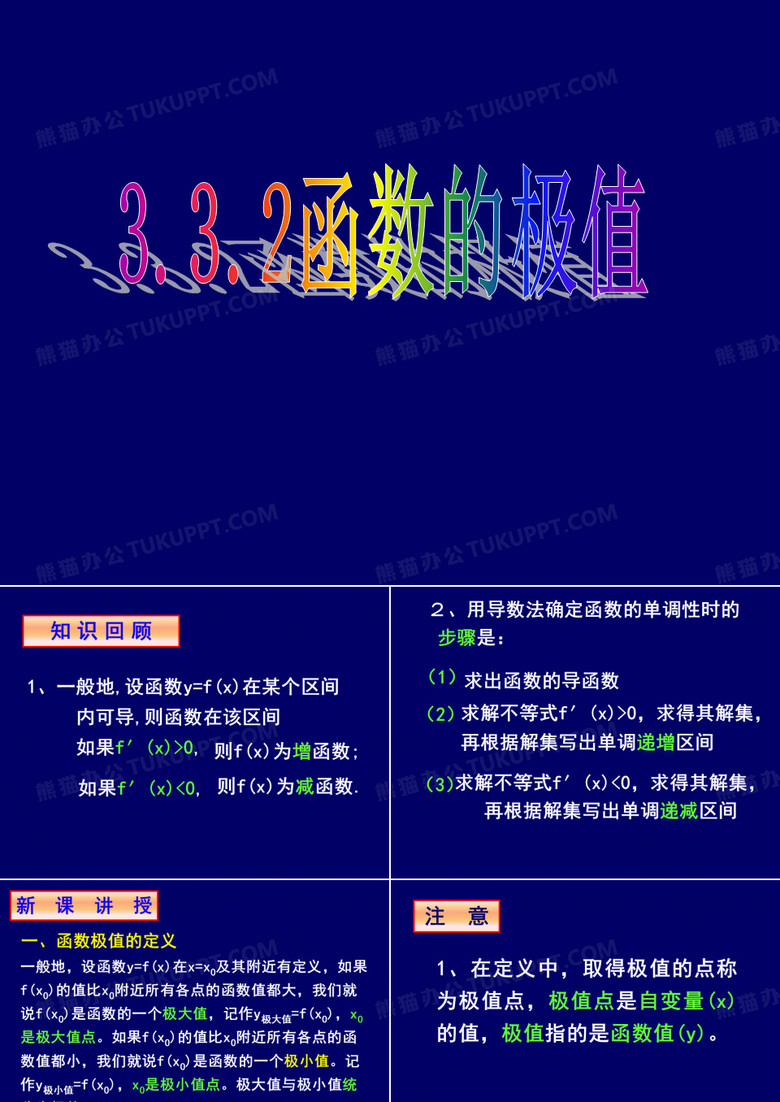 函数的极值