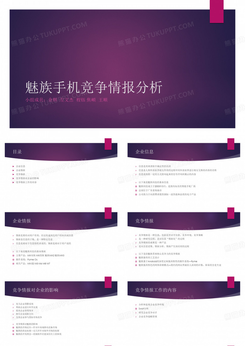 魅族手机竞争情报分析