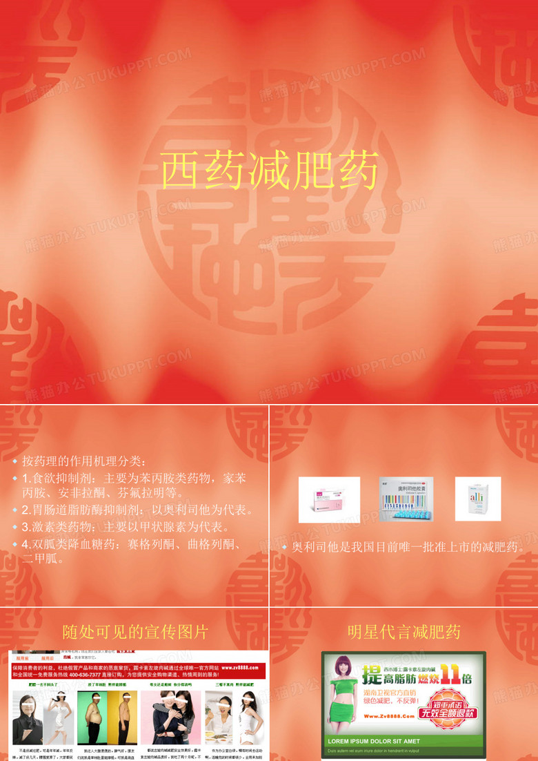 西药减肥药PPT