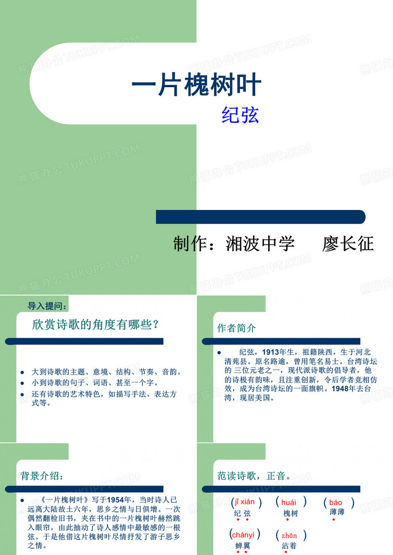 一片槐树叶.ppt
