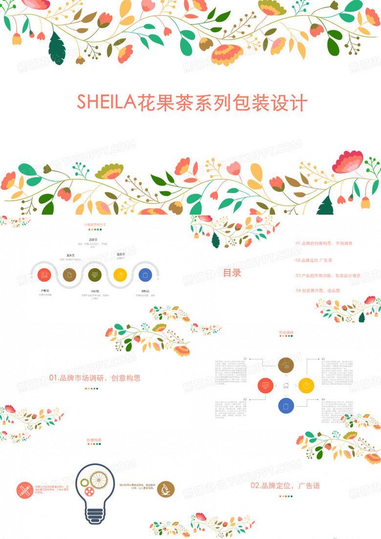 水果茶包装提案PPT