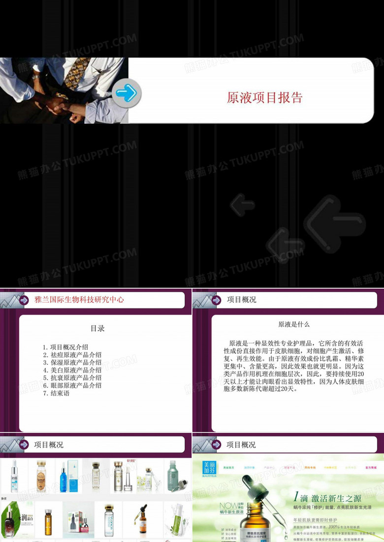 化妆品原液项目介绍共48页