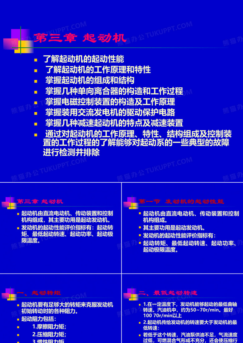 起动机的起动性能