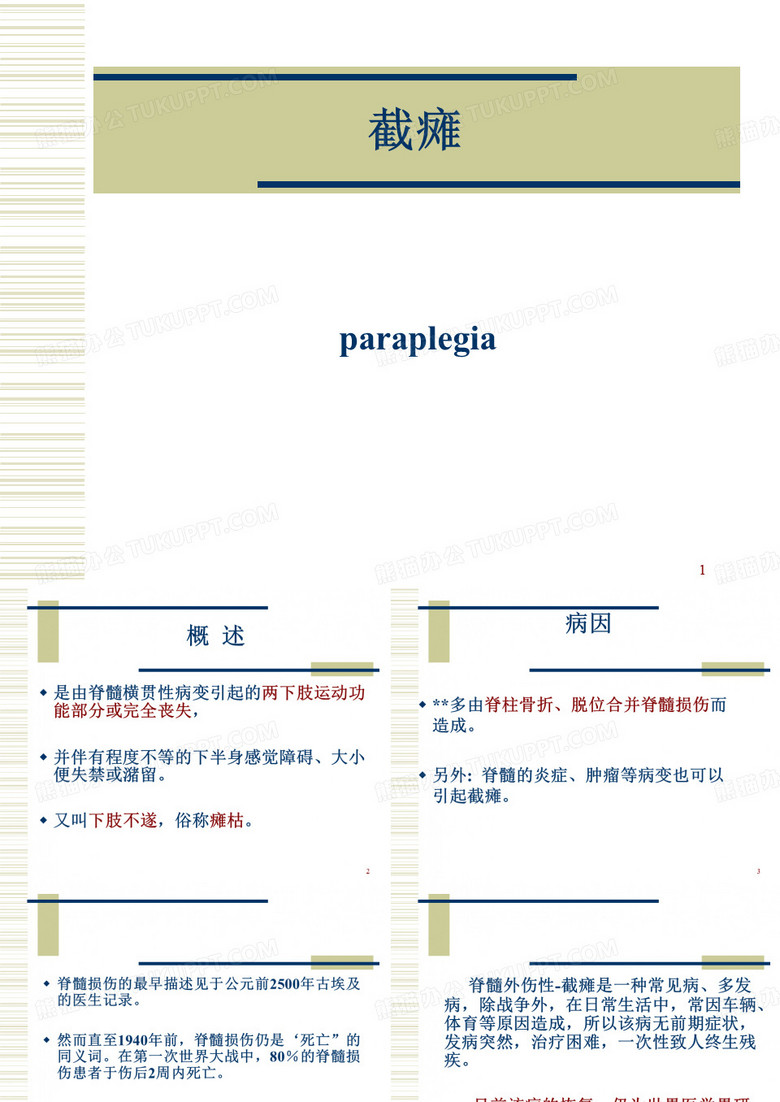 截瘫ppt课件