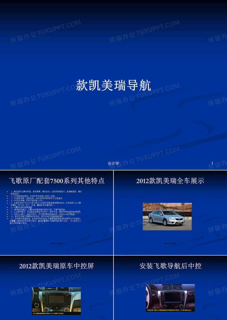 款凯美瑞导航PPT学习教案