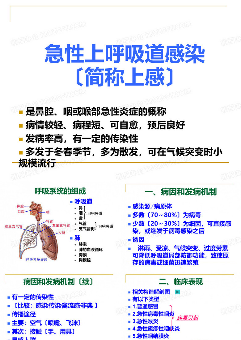 急性上呼吸道感染合理用药(简称上感)