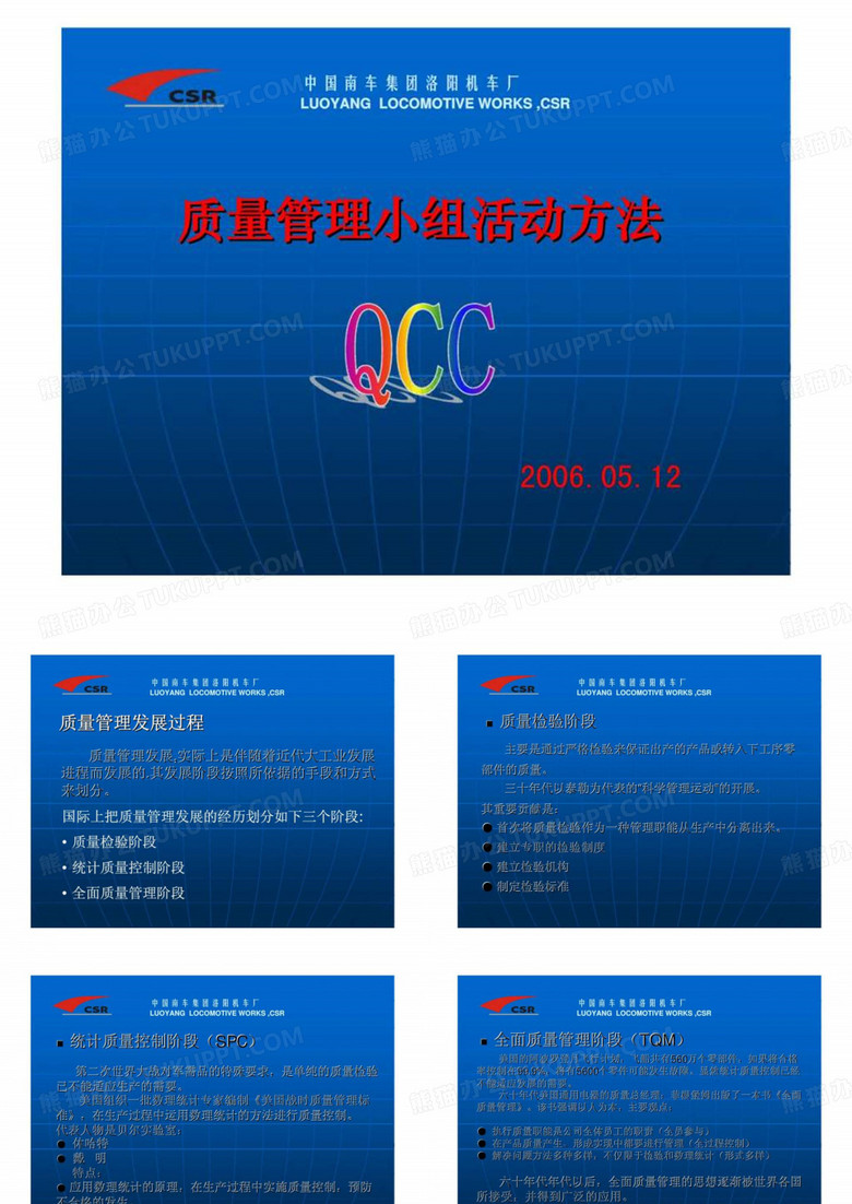 2019年中国南车集团洛阳机车厂质量管理小组活动方法.ppt