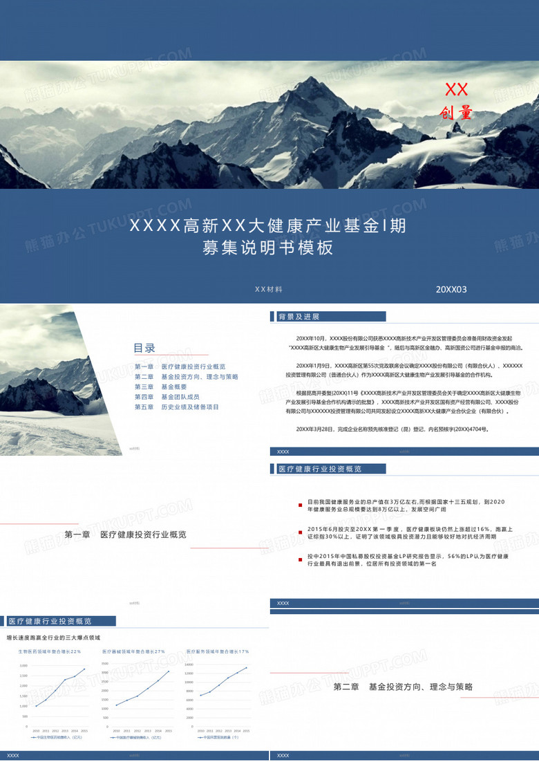 大健康产业基金募资说明书-模板
